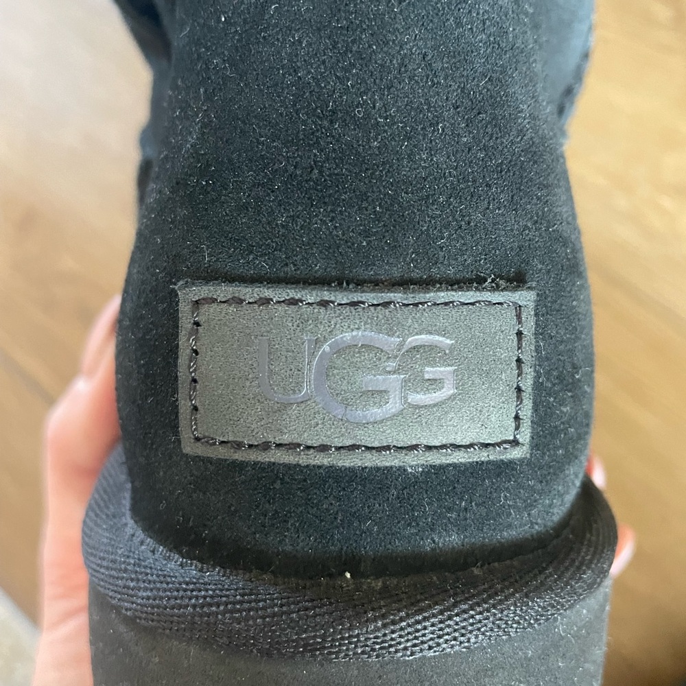 UGG Bailey Button Boots - Black, Size 10 - Picture 7 of 8